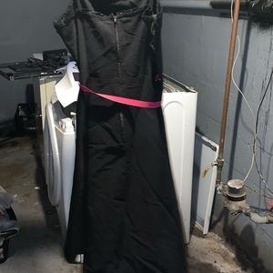 Black and pink dress